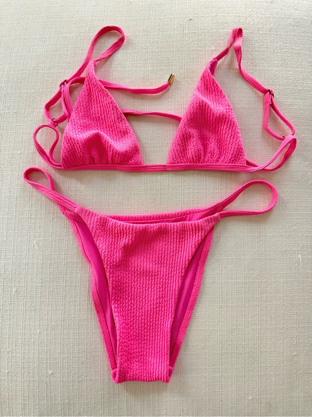 Monday Swimwear Hot Pink Bikini